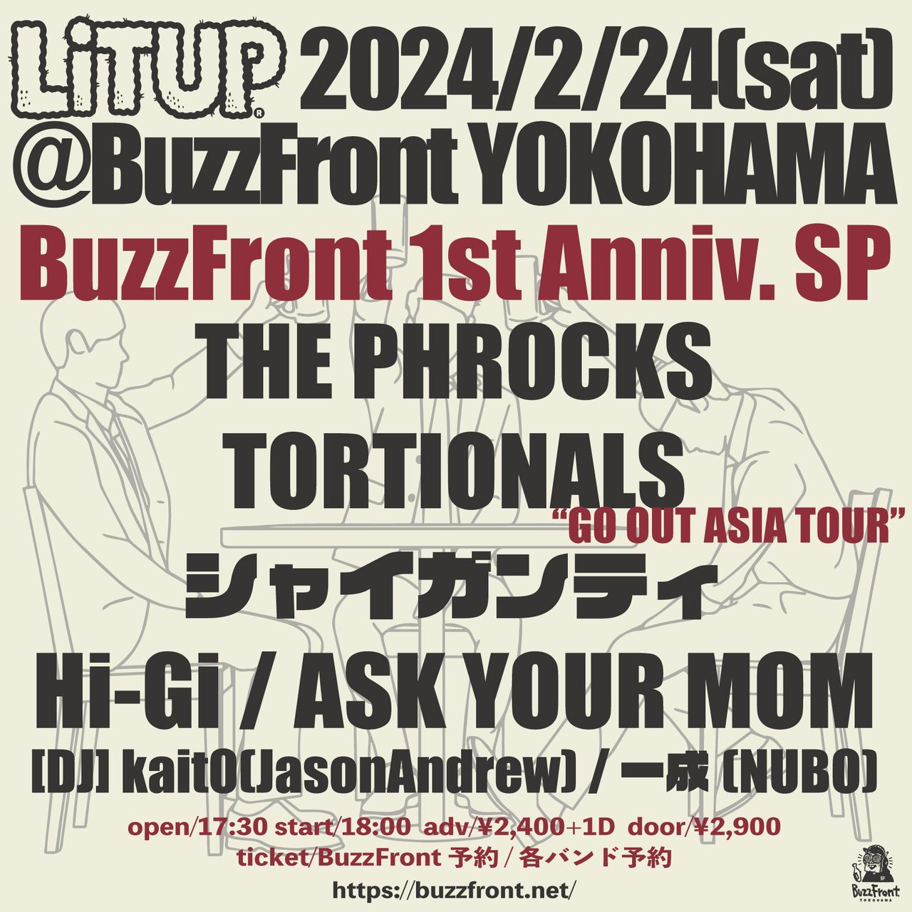 Lit up-BuzzFront 1st Anniv.SP & TORTIONALS [GO OUT ASIA TOUR]- 写真 1