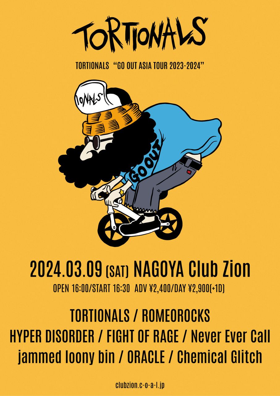 TORTIONALS “GO OUT ASIA TOUR 2023-2024” 写真 1