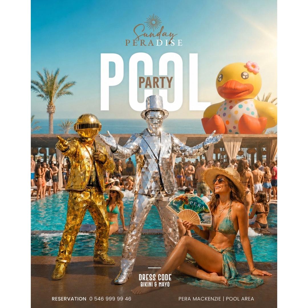 Sunday Peradise Pool Party x Pera Mackenzie