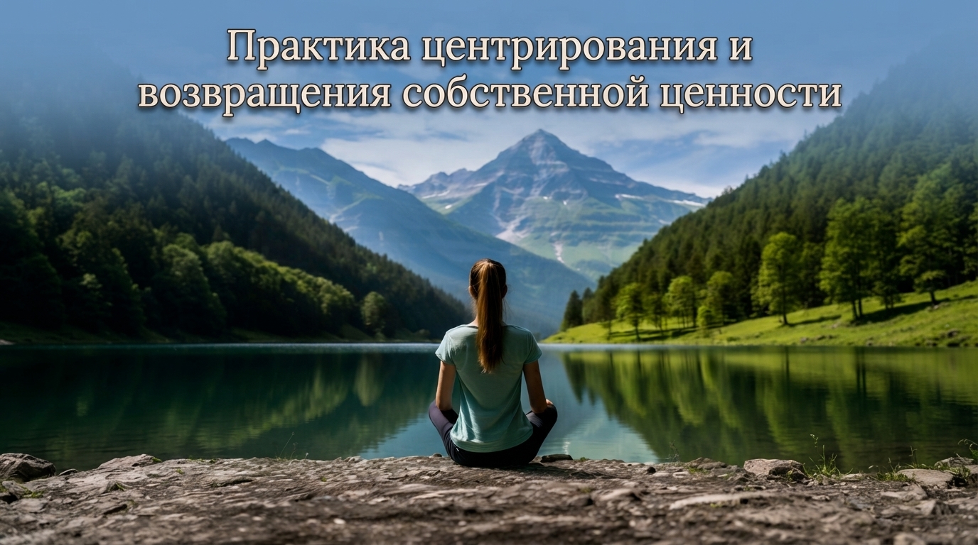 Практика центрирования и возвращения собственной ценности