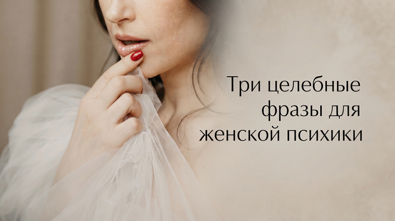 Три целебные фразы для женской психики