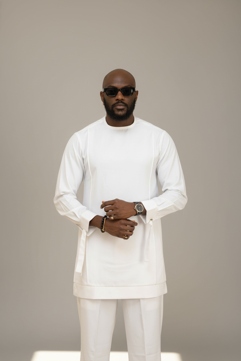 White monochrome - Mid Torso