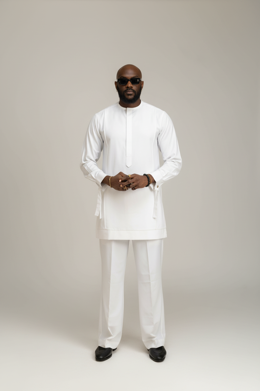 White monochrome - Mid Torso