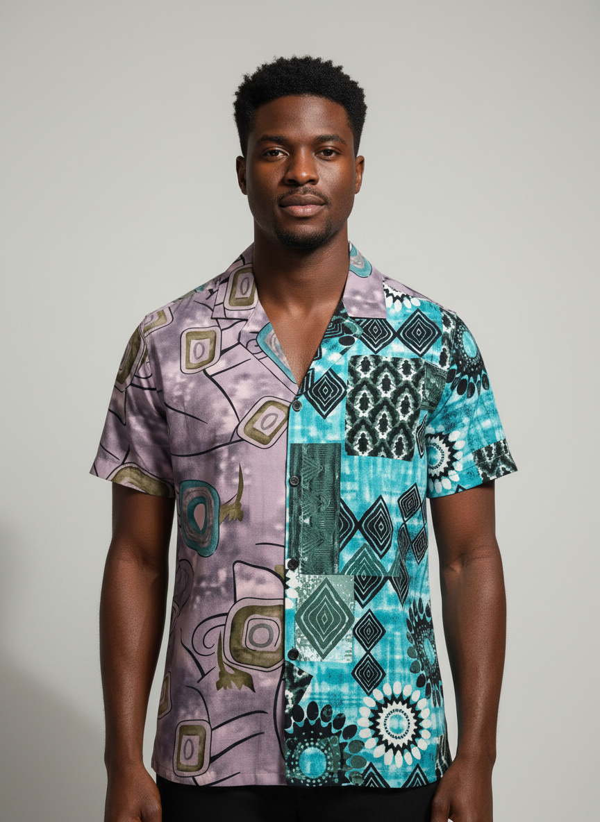 Lavender fusion shirt - Mid Torso