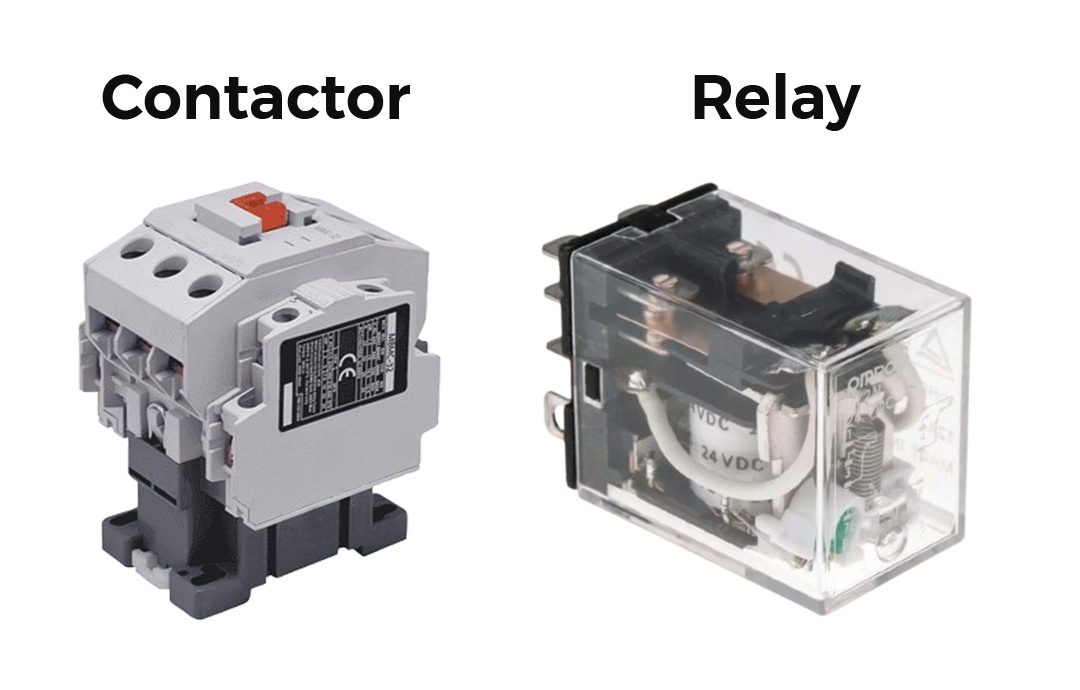 difference between contactor and relay