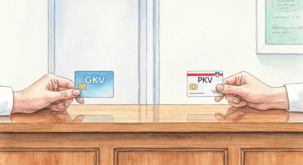 Was passiert beim Arztbesuch mit GKV- oder PKV-Karte?