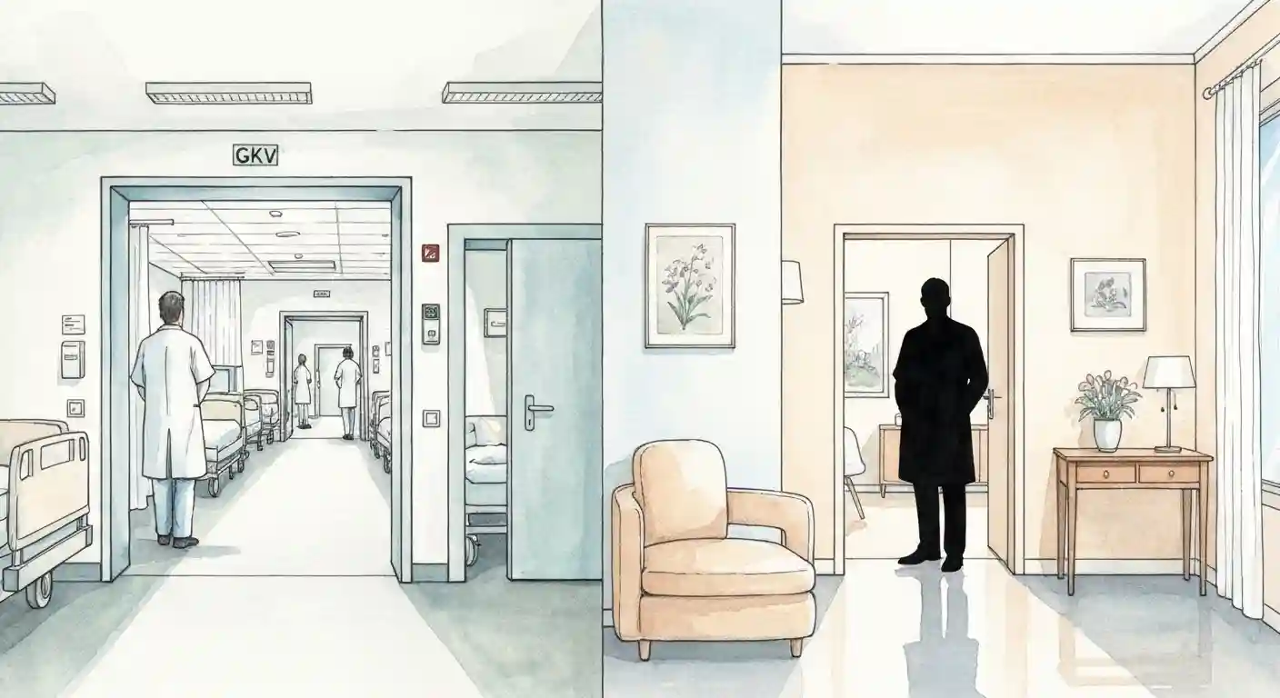Krankenhausbehandlung: GKV vs. PKV