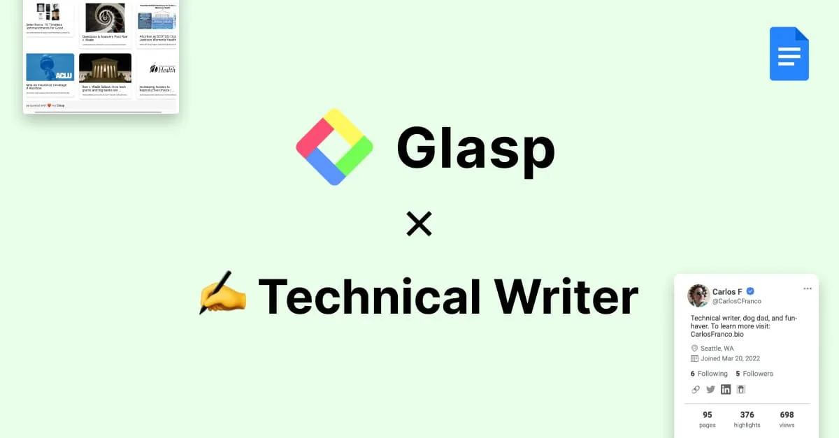 Glasp × Technical Writer