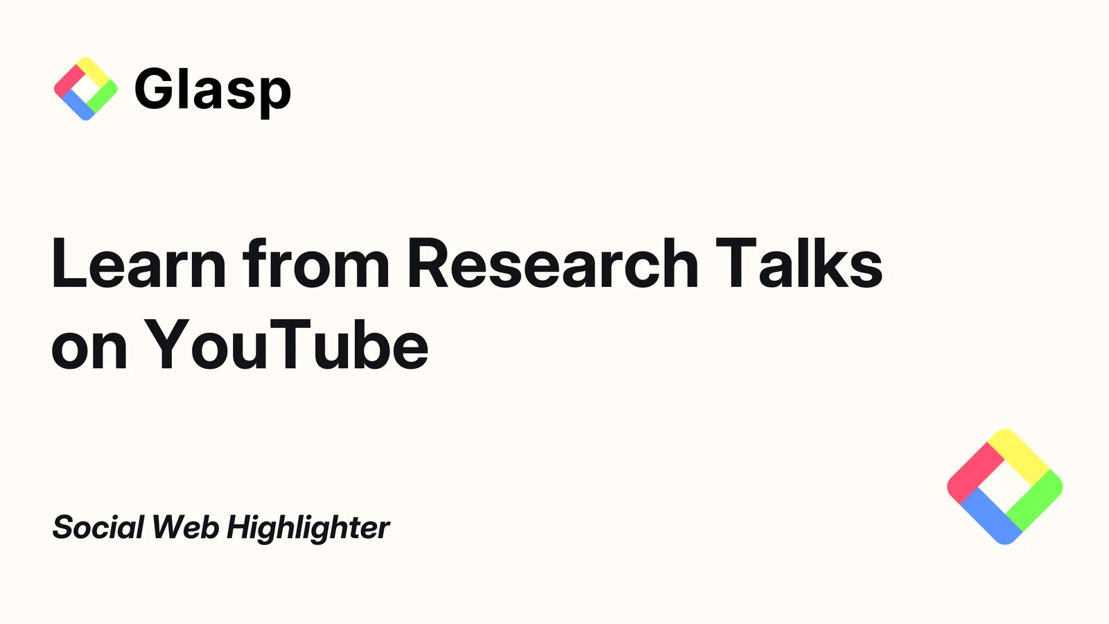 How to Learn from Research Talks on YouTube