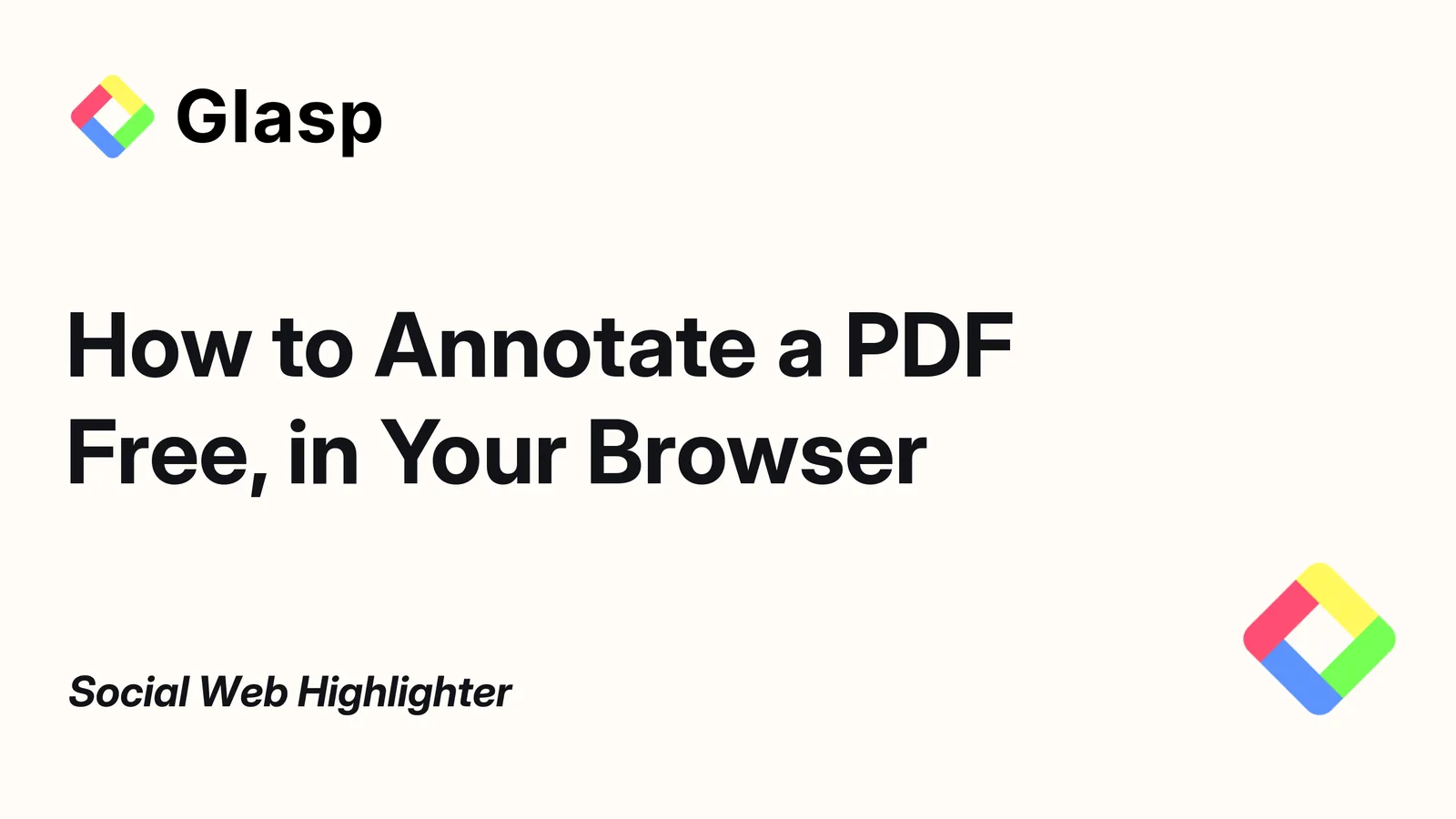 How to Annotate a PDF