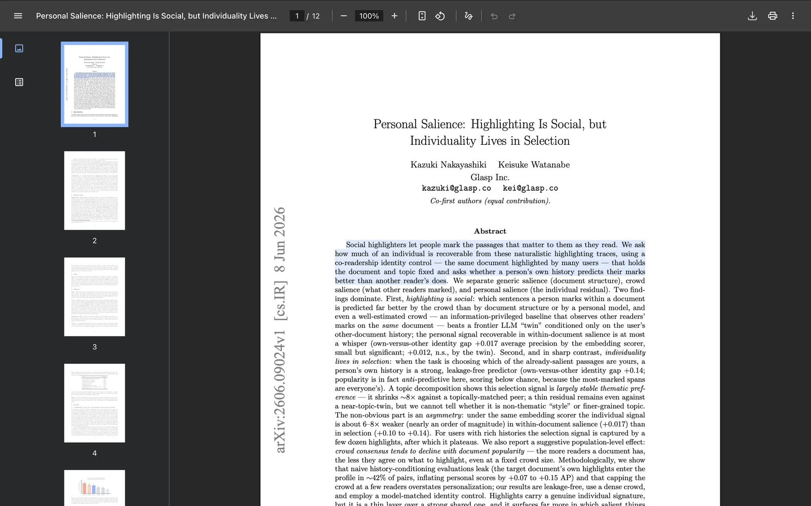 A downloaded PDF with highlights, opened in a standard PDF reader