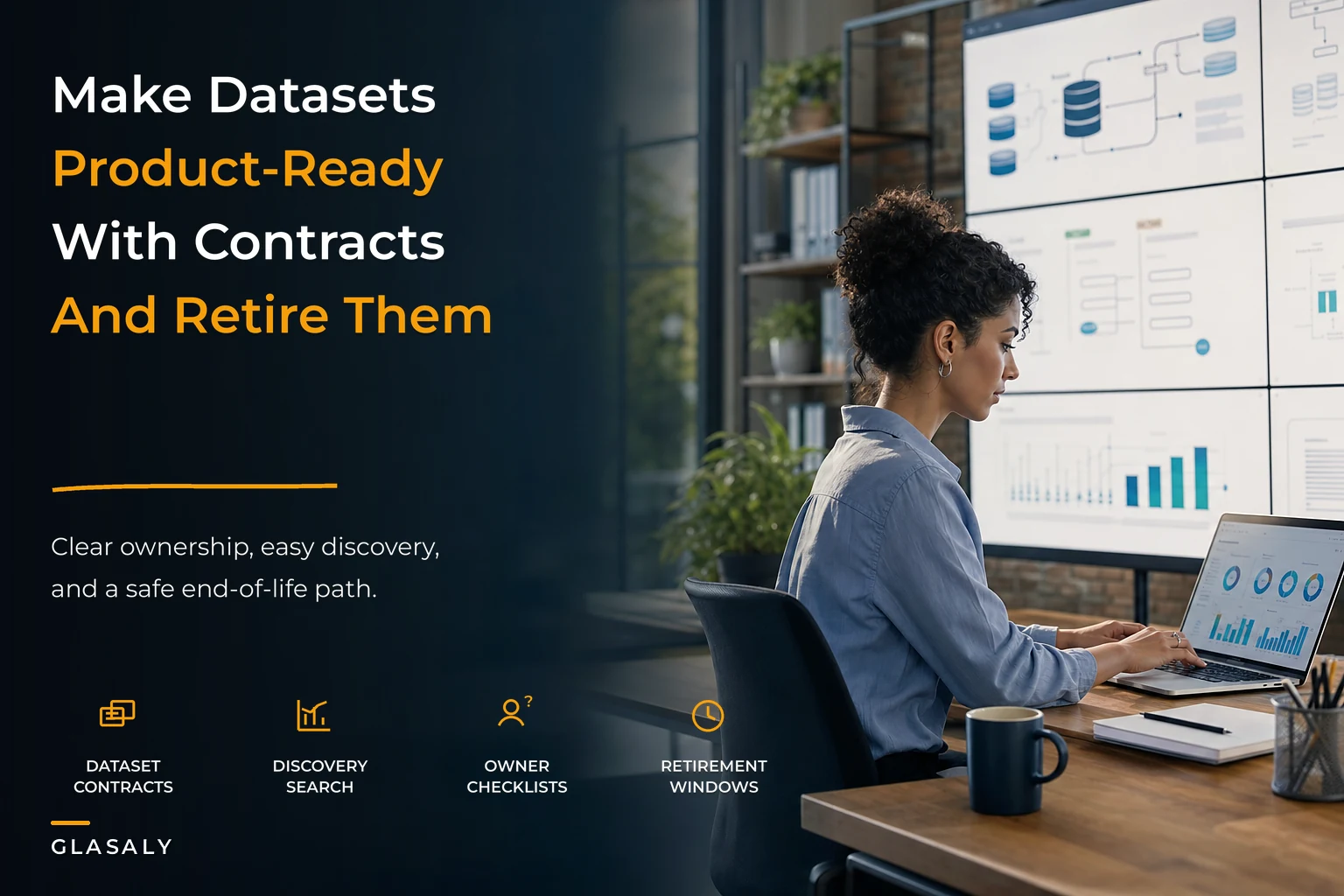 Make datasets product-ready: contracts, discoverability and a lightweight retirement path