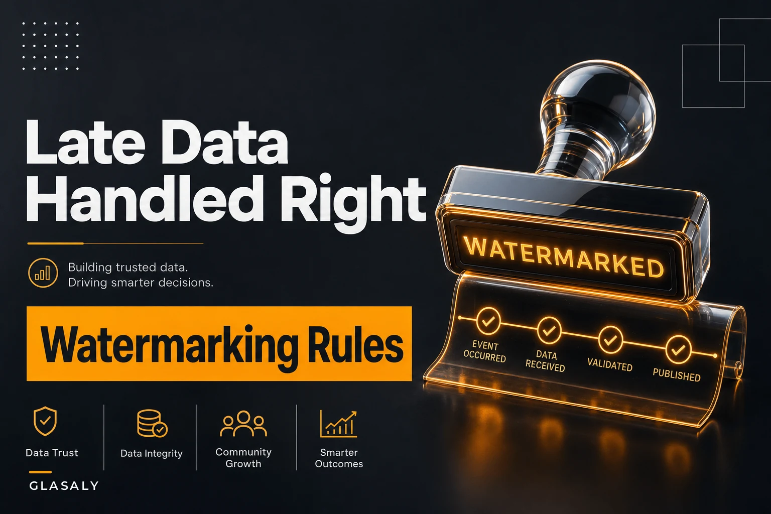 Manage late-arriving data and backfills: watermarking, acceptance windows and consumer-facing correction workflows