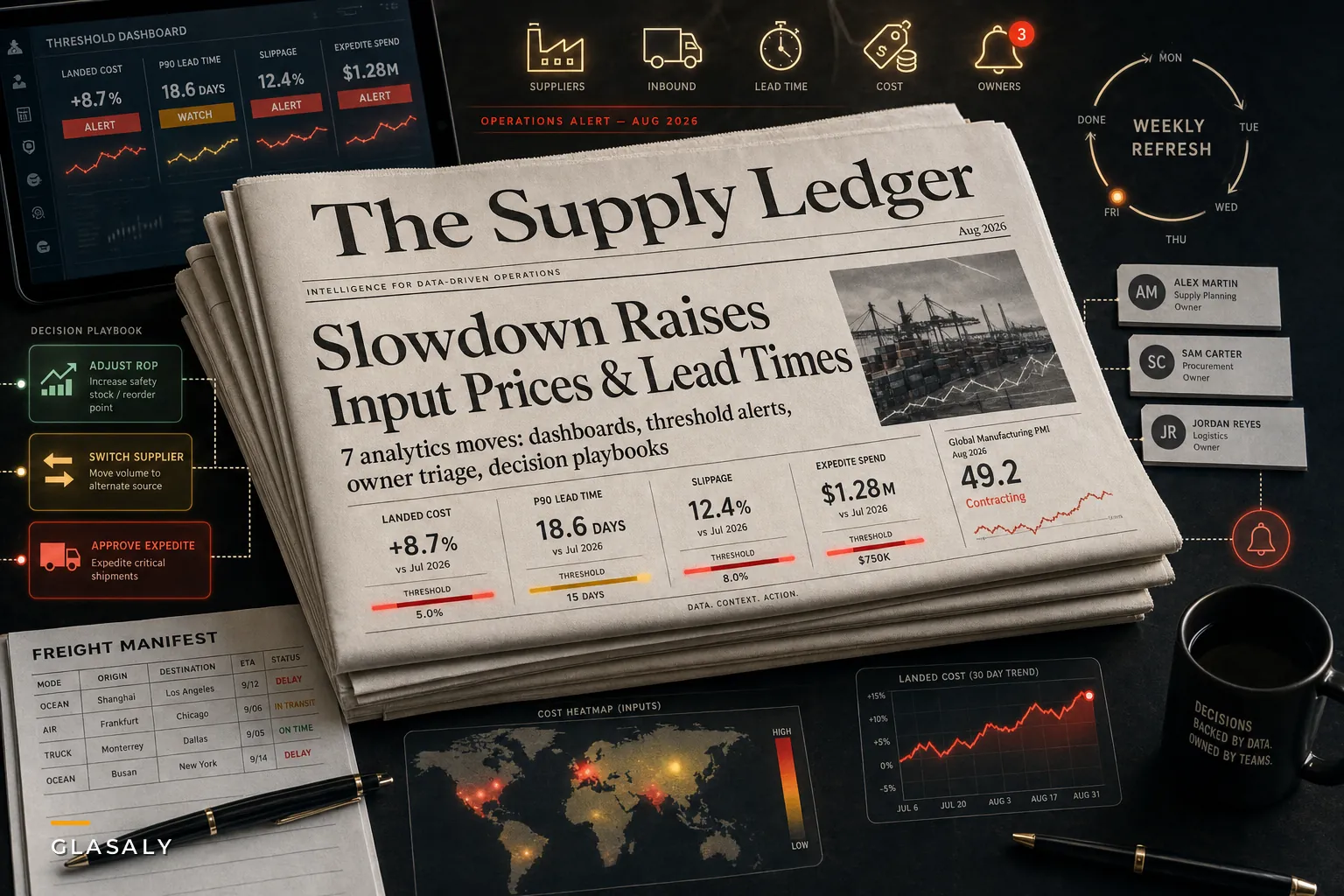 Responding to August's Manufacturing Slowdown: 7 Analytics Moves to Monitor Input‑Price Pressure, Lead Times, and Margins