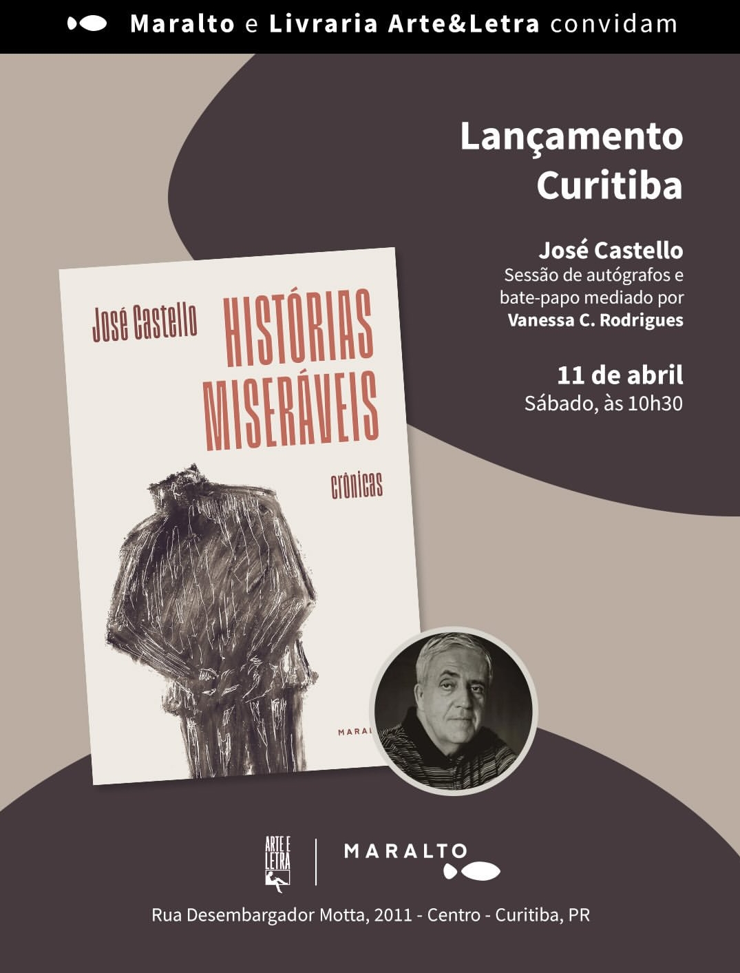 Lançamento Histórias Miseráveis