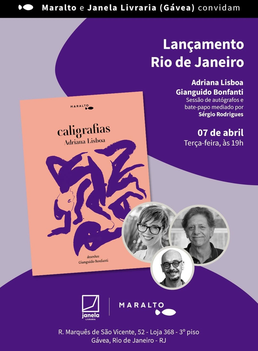 Lançamento Caligrafias - Adriana Lisboa