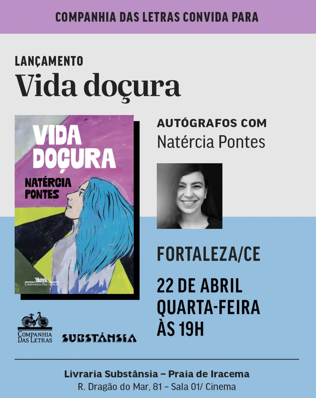 Lançamento de Vida Doçura em Fortaleza