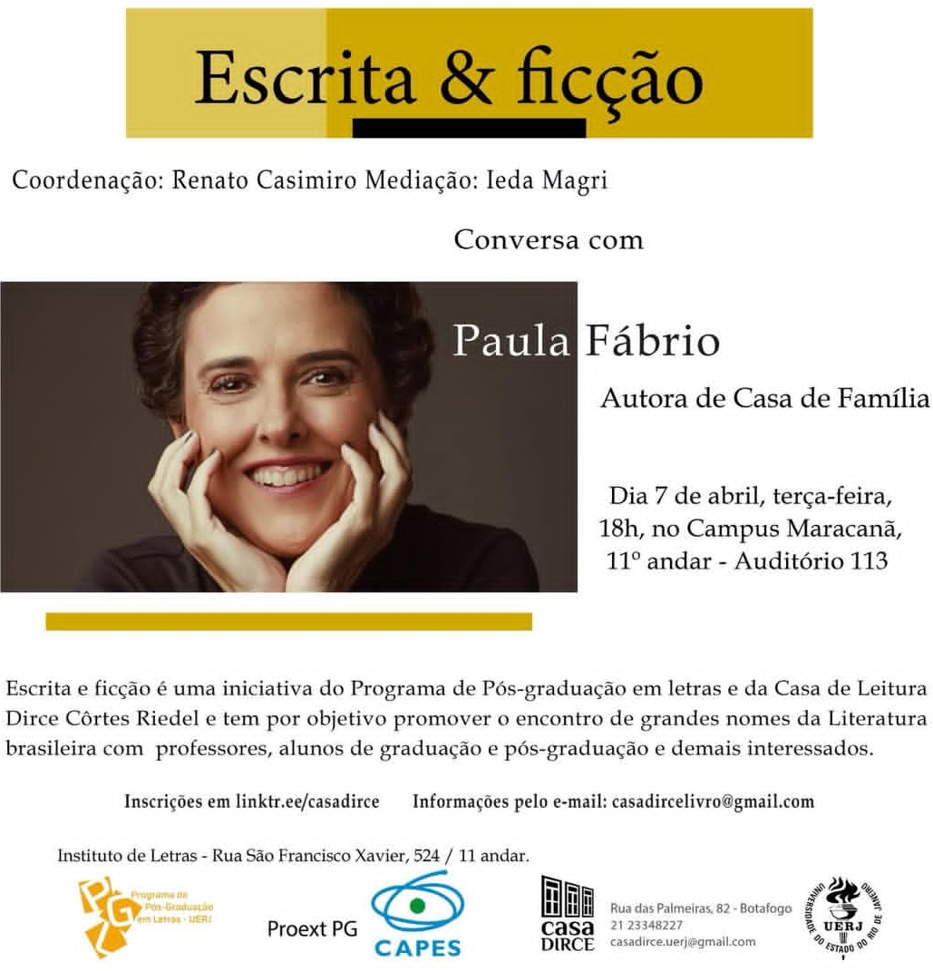 Escrita & Ficção Conversa com Paula Fábrio