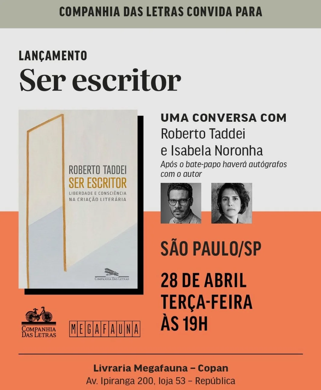 Lançamento Ser Escritor