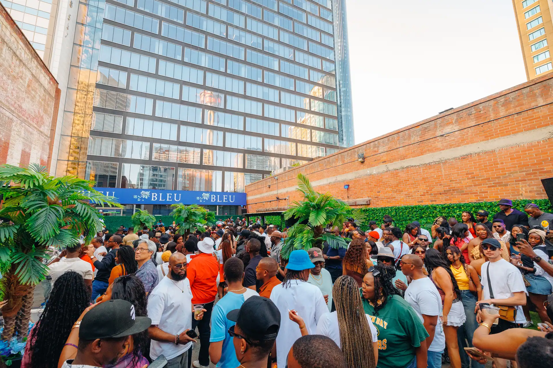 Portrait with shadow and neon accents