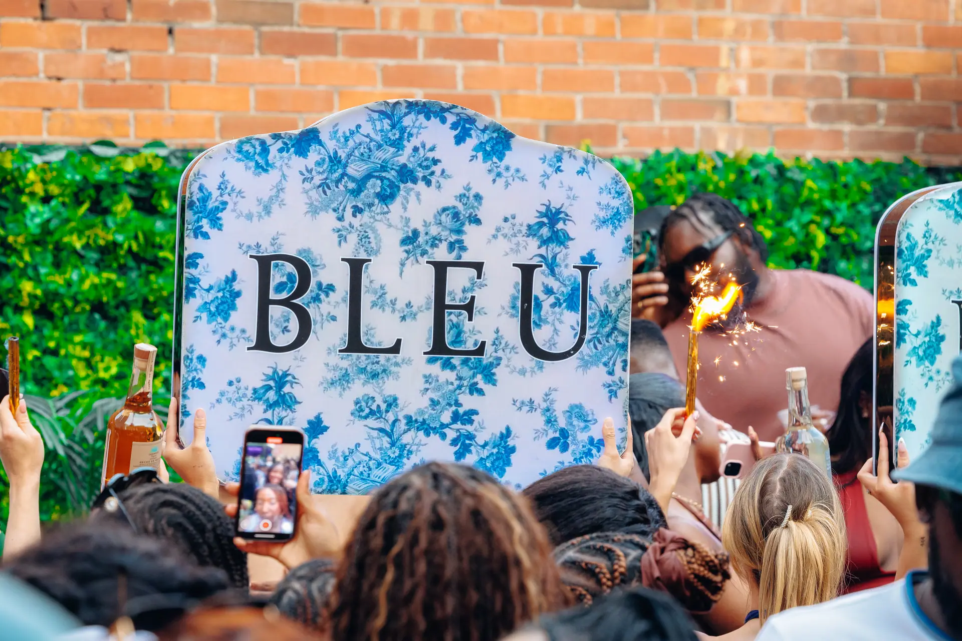 DJ and crowd interaction during set