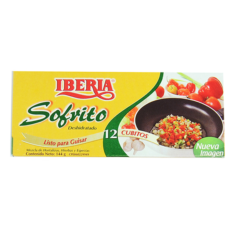 CUBITOS SOFRITO IBERIA 12 UNDS