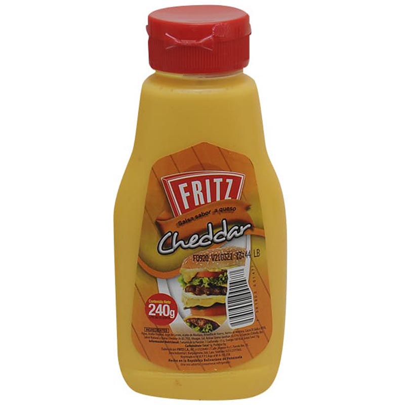 SALSA FRITZ 240G QUESO CHEDDAR