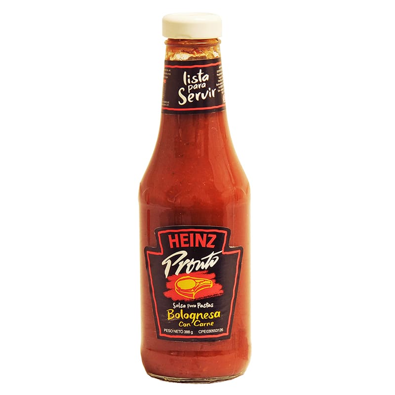 SALSA PARA PASTA HEINZ PRONTO BOLOGÑESA 388GR