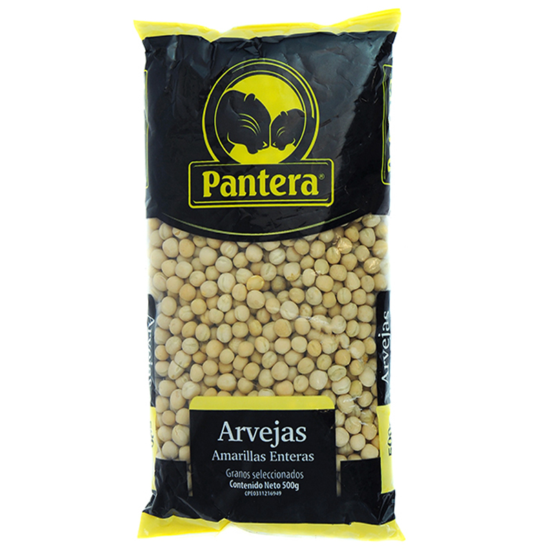 ARVEJAS AMARILLAS ENTERAS PANTERA 500 GR