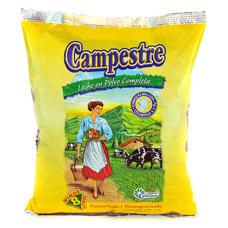 LECHE EN POLVO CAMPESTRE COMPLETA 1KG 