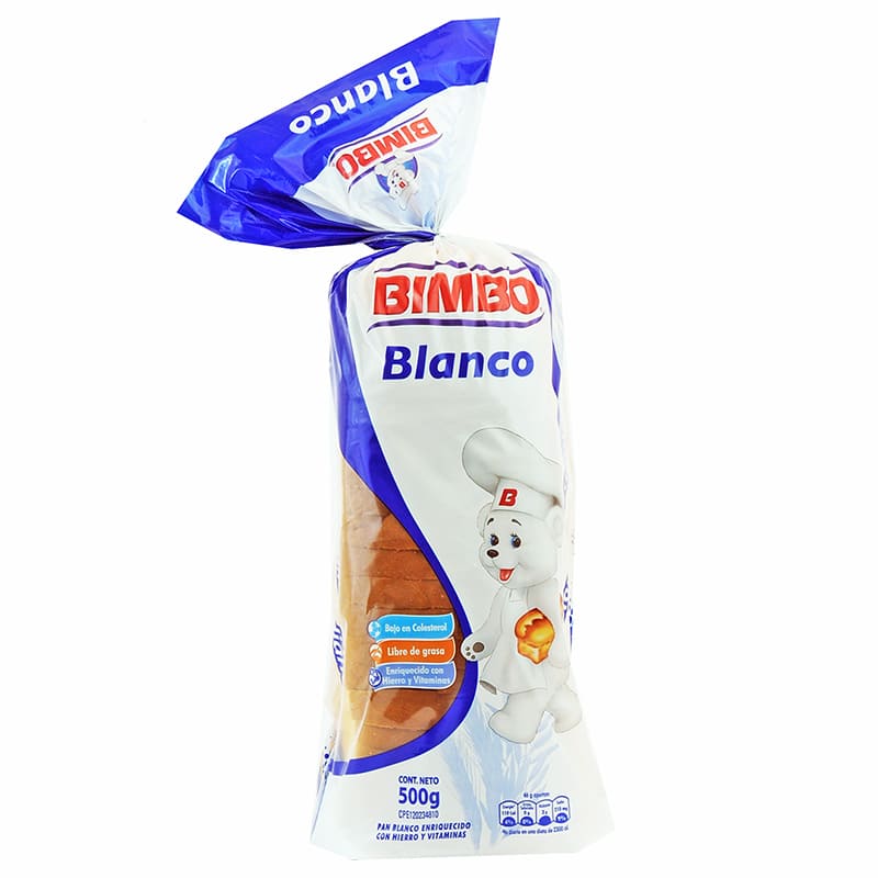 PAN BLANCO DE SANDWICH BIMBO 500 GR