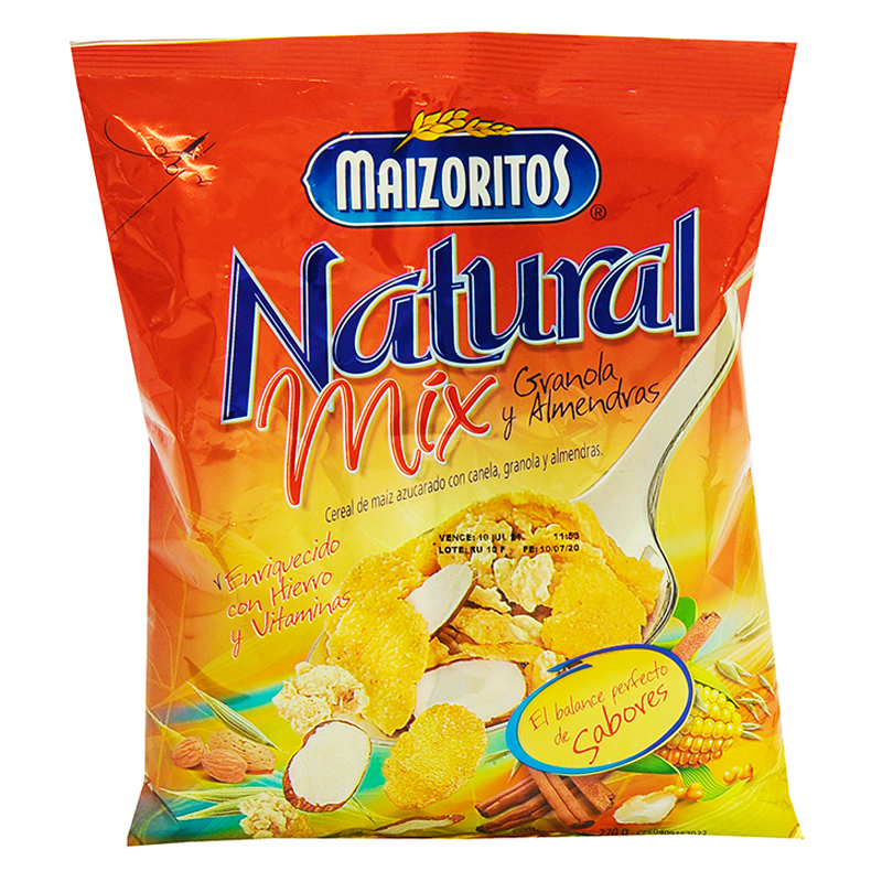 Cereal NATURAL MIX MAIZORITOS GRANOLA Y ALMENDras 270 GR