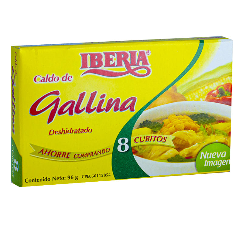 CALDO DE GALLINA IBERIA 8 Unidades