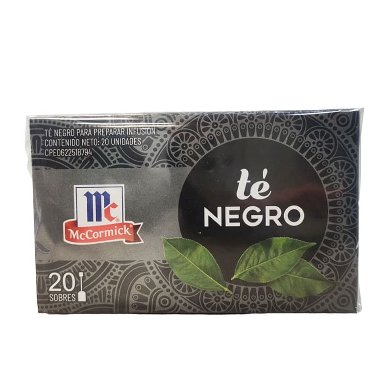 TÉ NEGRO MCCORMICK 20 SOBRES