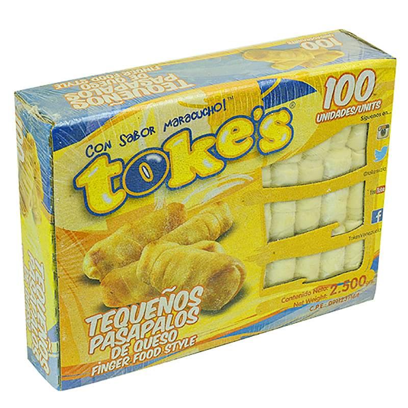 TEQUEÑOS DE QUESO TOKES 100 UND