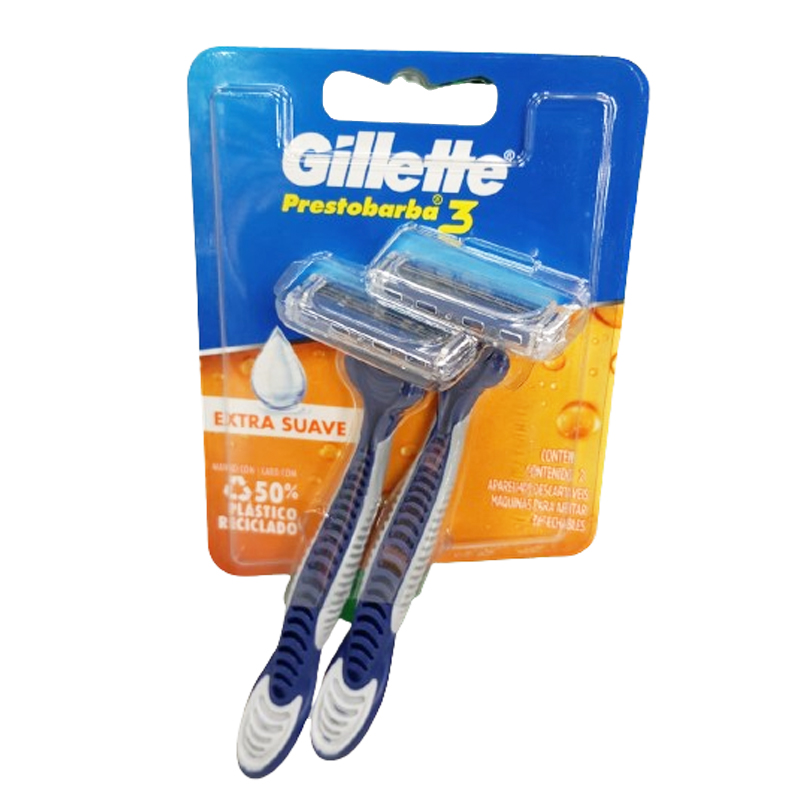 GILLETTE PRES/3 CONF/GEL HOMBRE 2UNI.