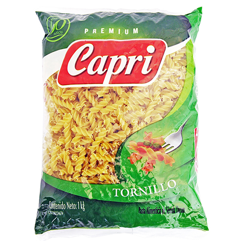 PASTA TORNILLO CAPRI PREMIUM 1 KG