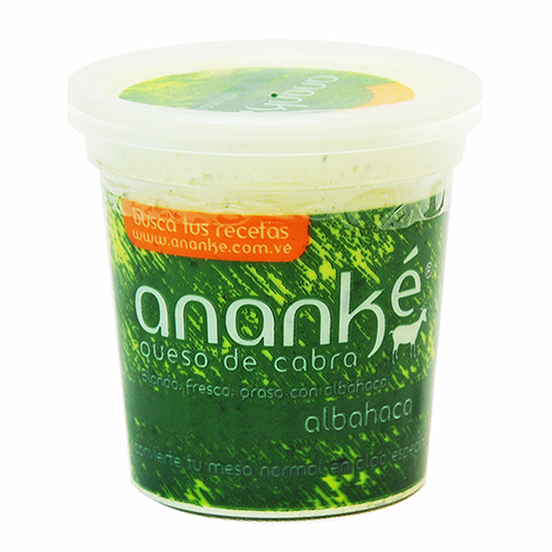 QUESO DE CABRA ANANKE ALBAHACA 200 GR