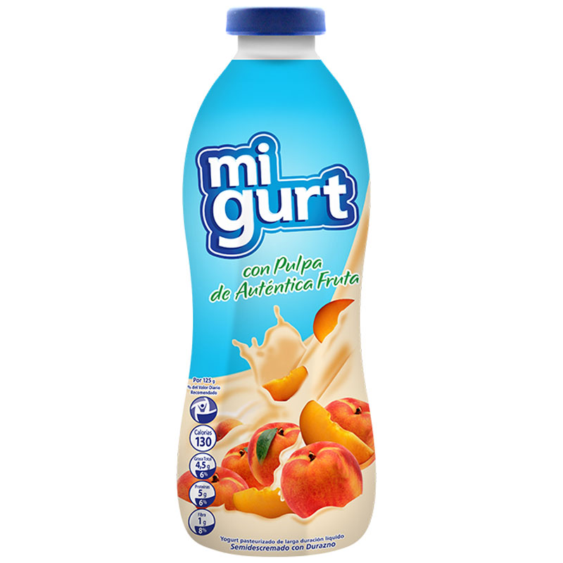 YOGURT MIGURT FRUTA DURAZNO  250 GR