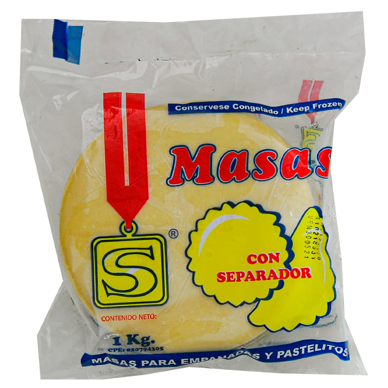 MASA de Pastelitos SUPER TEQUEÑOS MEDIANA 1 KG