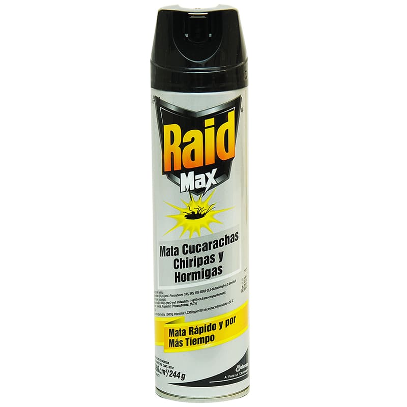 INSECTICIDA CUCARACHAS RAID MAX  360 ML.