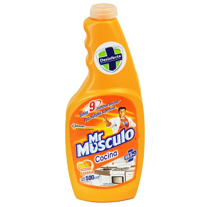 LIMPIADOR DE COCINA MISTER MUSCULO NARANJA 500ML