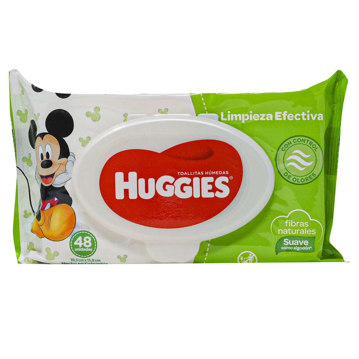 TOALLAS HUMEDAS HUGGIES CON TAPA 48 UND