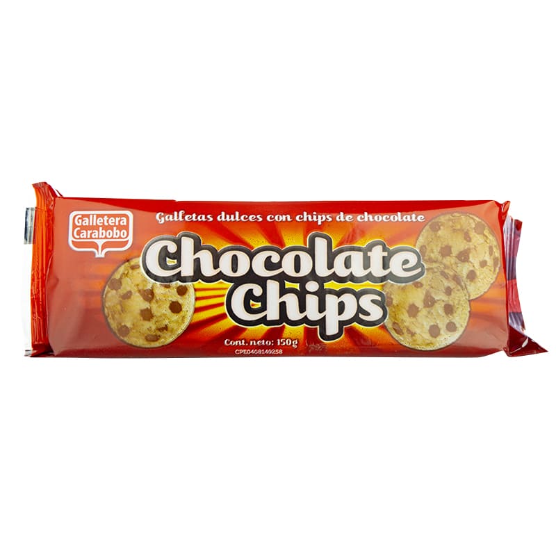 GALLETA DE CHOCOLATE CHIPS 150Gr
