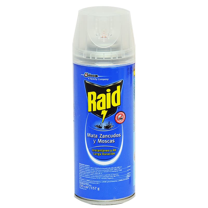 INSECTICIDA ZANCUDOS Y MOSCAS RAID 235 ML