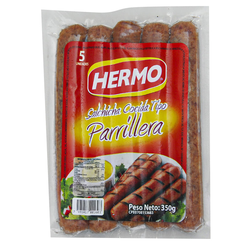SALCHICHA HERMO PARRILLERA 350 GR