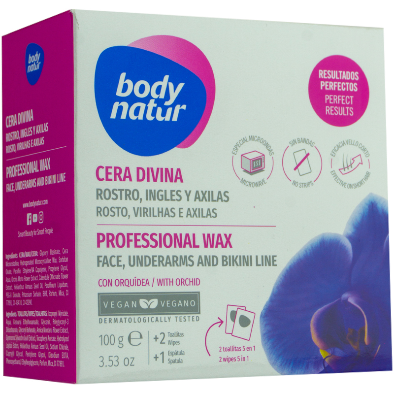 CERA BODYNATUR ROSTRO INGLE AXILAS 100GR