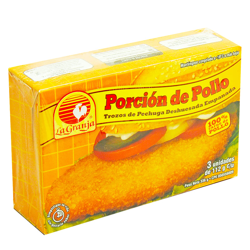 PORCION DE POLLO LA GRANJA 3 UNIDADES 336 GR