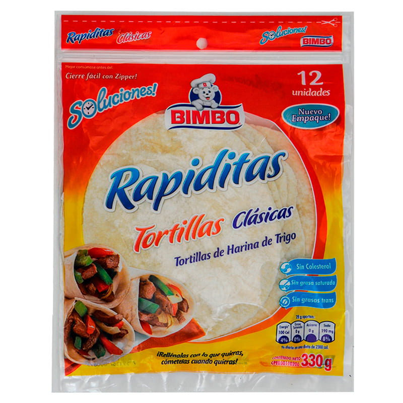 TORTILLA  BIMBO BLANCA 330 GR