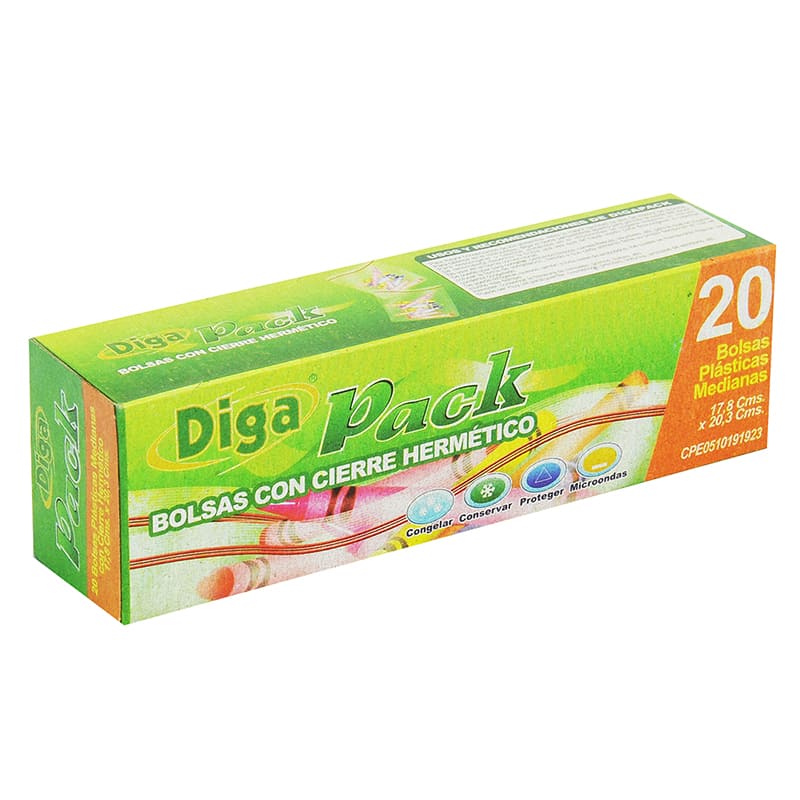 BOLSAS DIGA PACK MEDIANO 20 UNI